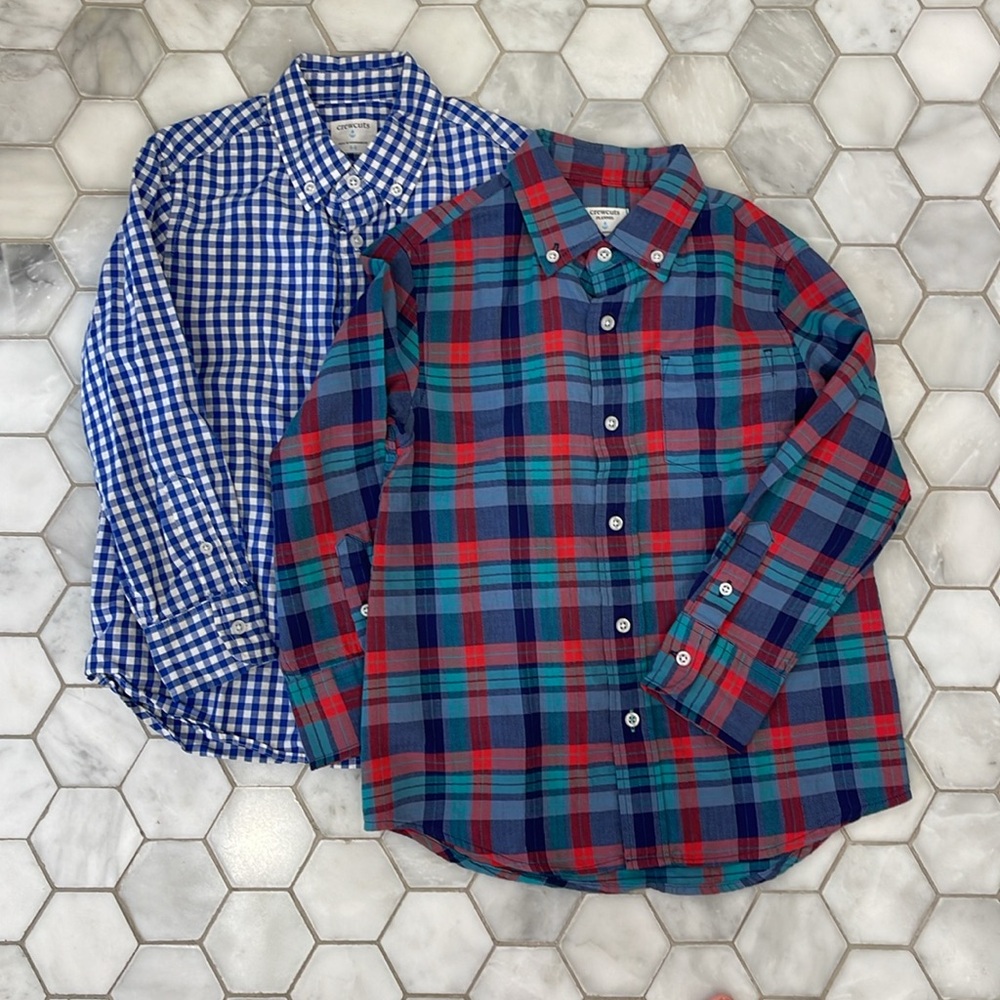 Set of 2, Boys CrewCuts L/S Top size 4-5 - one NWT